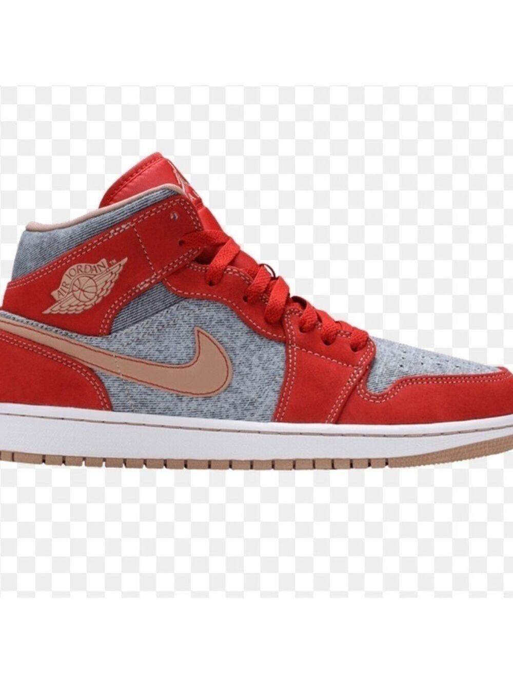 Nike Air Jordan Denim Red Sneakers youth size 5